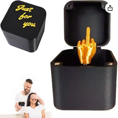 PZCC Hilarious Joke Box, Perfect Secret Santa Gifts for Women and Men, Funny New Year, Man Secret Santa Gifts