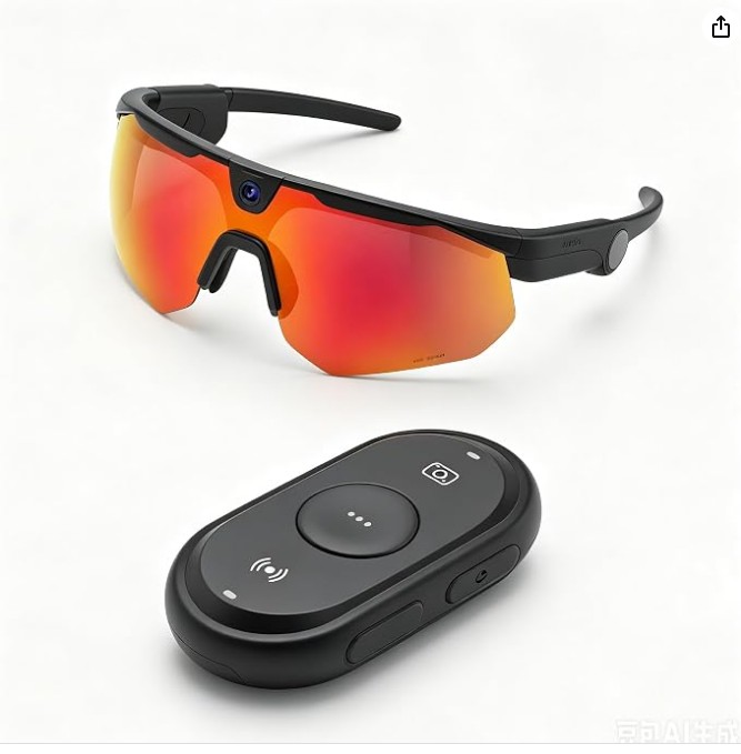 Ranger 2026 5-in-1 Smart Glasses - 16MP EIS Anti-Shake Camera Sunglasses BleeqUpAI Wireless Bluetooth 5.3 Controller